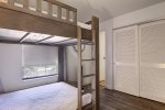 Guest bedroom with bunk beds and en-suite bathroom